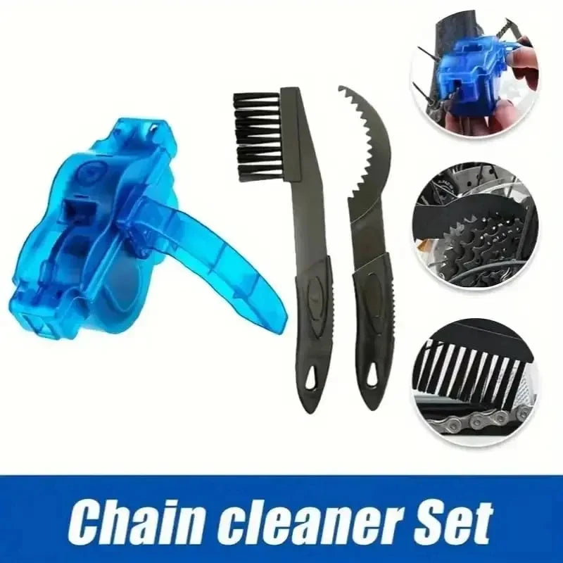 Portable Bike Chain Cleaning Tool Bicycle Drivetrain Cleaner Kit for Mountain Bike Road Bike Bicycle BMX Maintenance