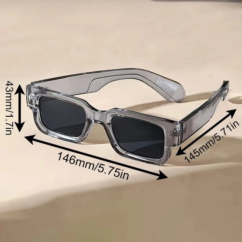 Vintage Square Sunglasses for Women & Men - UV400 Protection Retro Shades