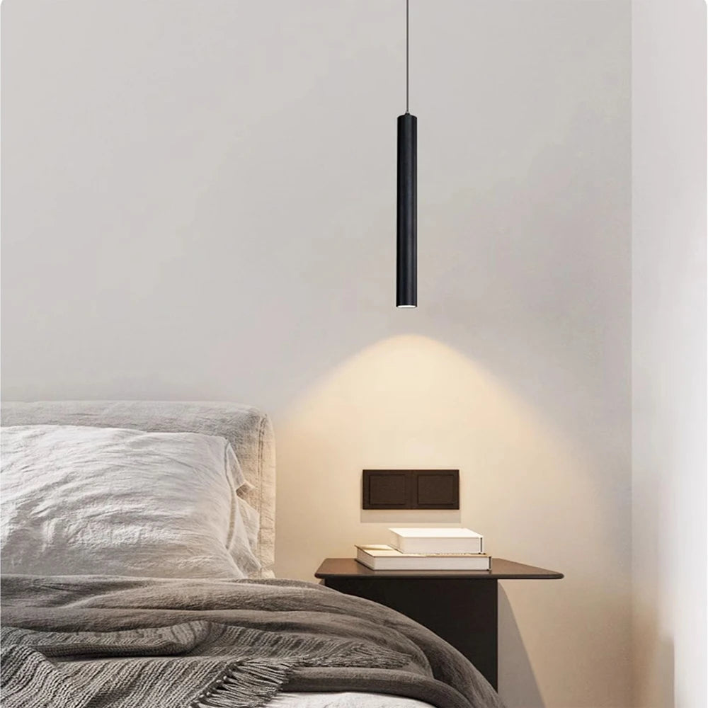 Modern LED Pendant Tube Light – Sleek Nordic Style
