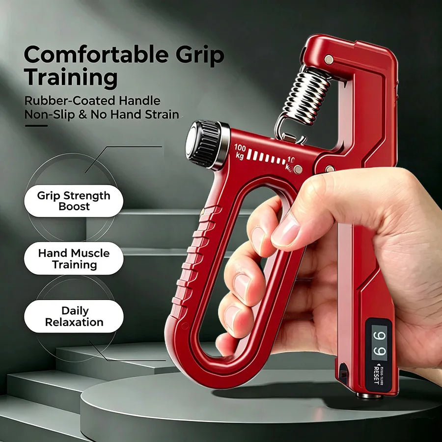 Adjustable Mechanical Counting Grip, Hand Training, Hand Recovery, Hand Strengthening