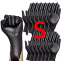100/50/20/10pcs Black Nitrile Gloves Thickened Disposable Cleaning Hairdressing Gloves Waterproof Household Industrial Gloves