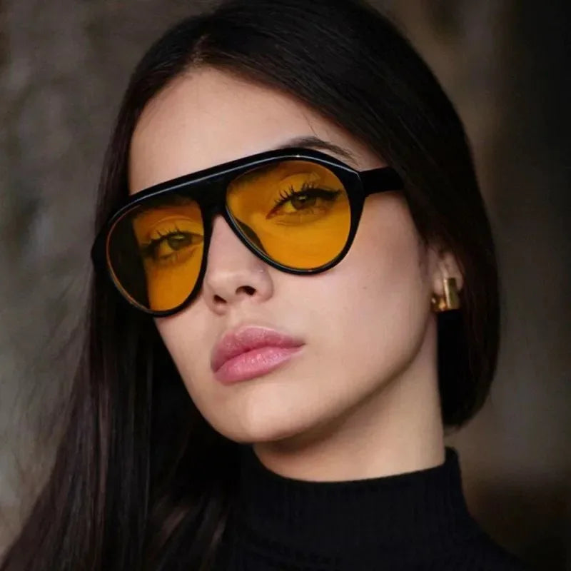 Retro flat top Sunglasses