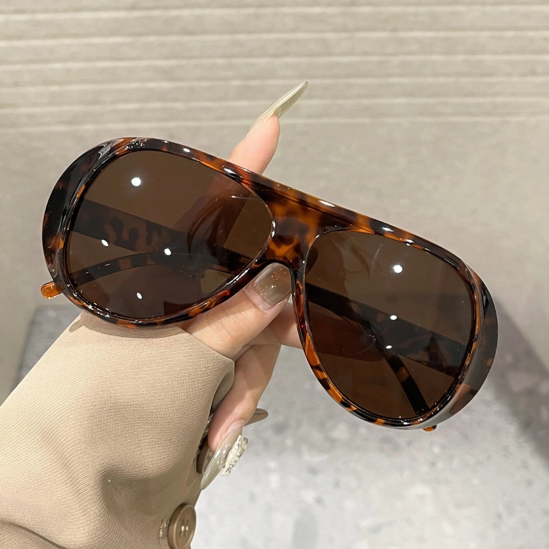 Retro flat top Sunglasses