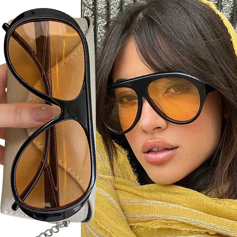 Retro flat top Sunglasses
