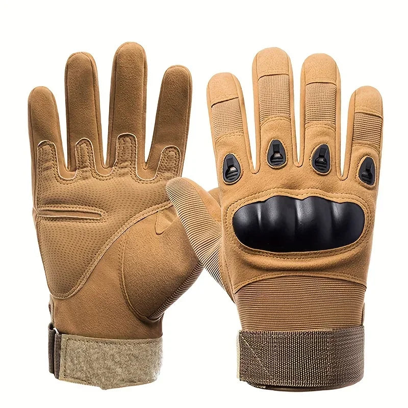 Tactical Military Gloves, Color Bullet Air Gun Shooting, Soldier Combat Anti Slip Bicycle All Finger Gloves, MEN'S Clothing GLOV