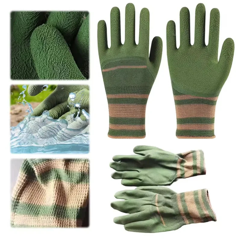 Puncture Resistant Waterproof Gardening Gloves Anti Thorn Rose Pruning Gloves Chestnut Picking Florist Landscaping Garden