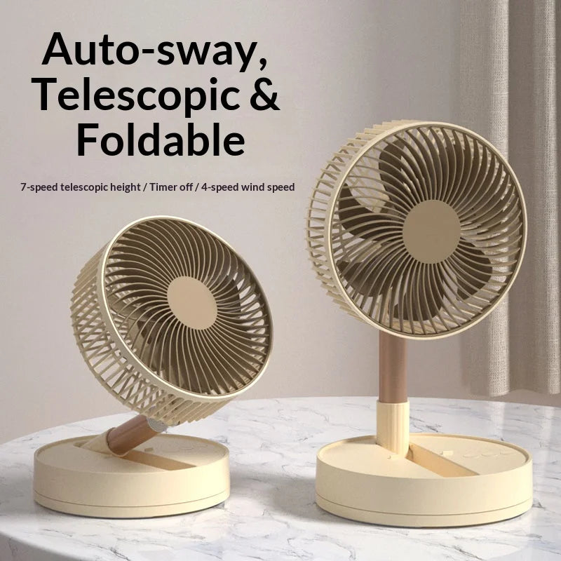 Mini Ventilateur Pliable et Portable avec USB.