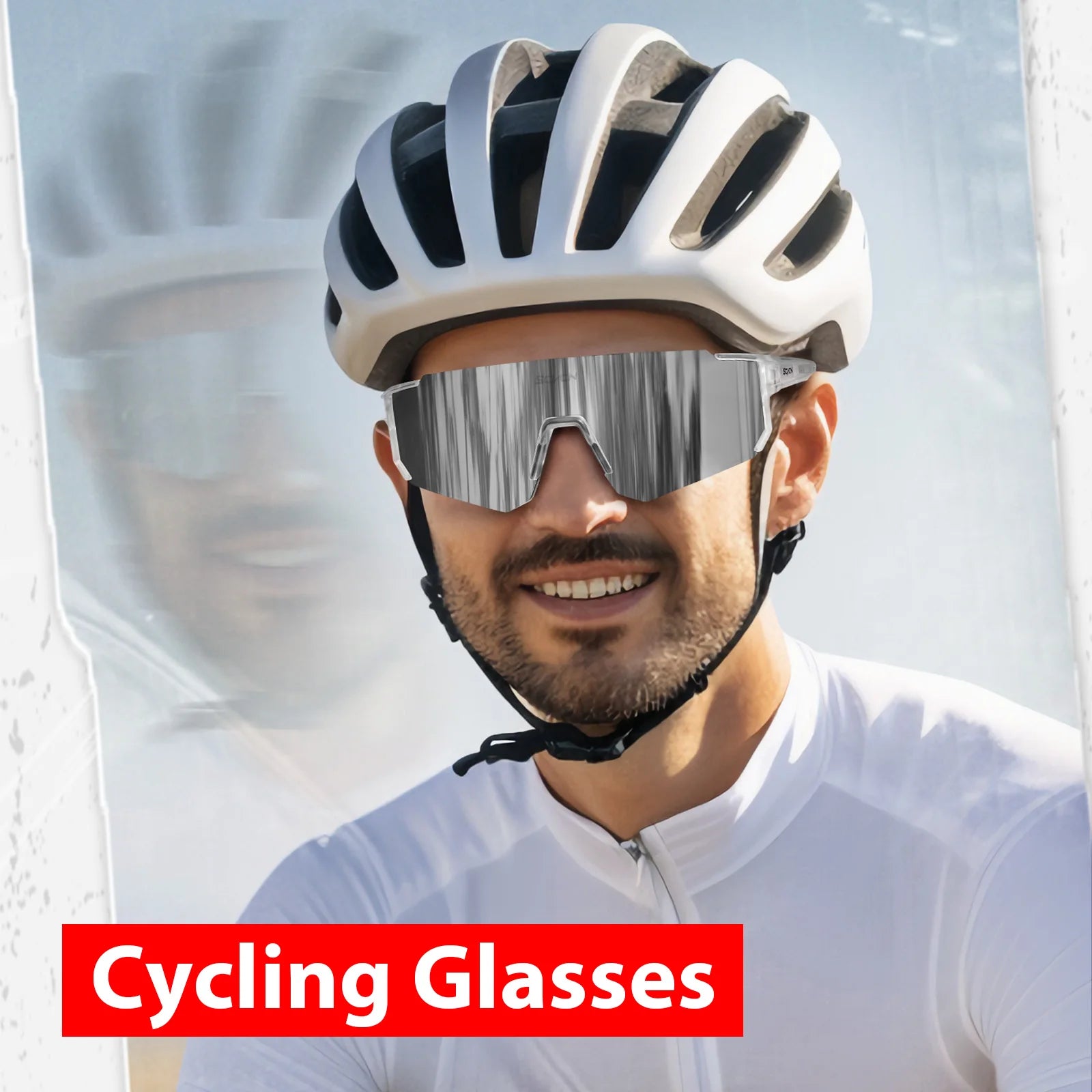 Lunettes de cyclisme SCVCN avec protection UV400, idéales pour le sport en plein air