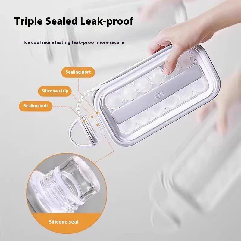 Portable 2-in-1 Silicone Ice Cube Maker & Water Bottle