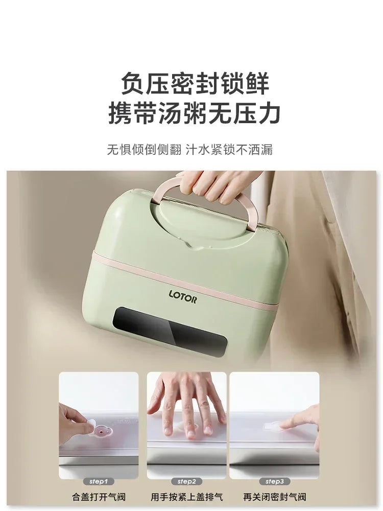 Electric Lunch Box. Plug-in for Heating and Heat Preservation. New Style Office Hot Rice Tool for Office Workers.