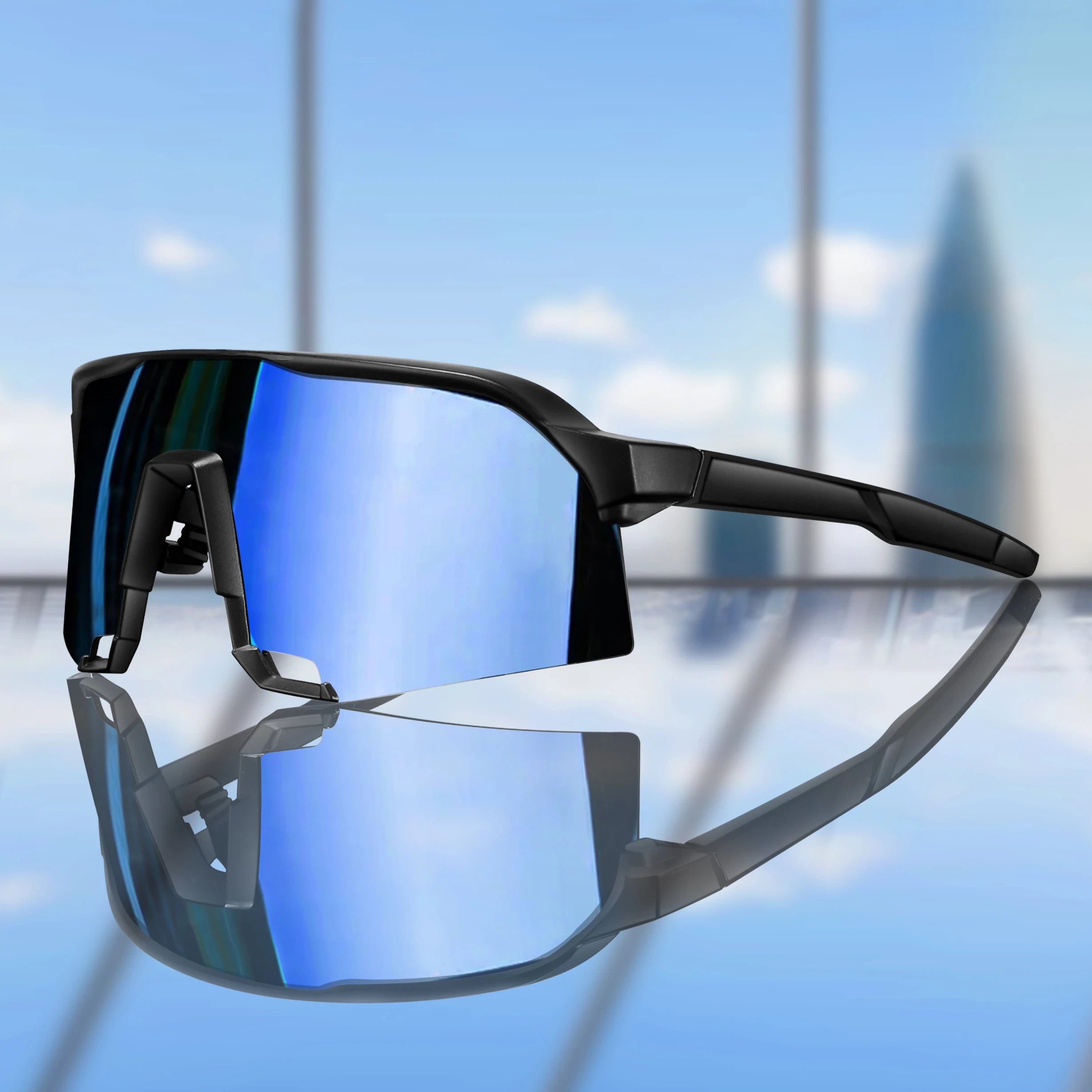 Brand 100 Cycling Sunglasses for Men and Women UV400 Protection 5 colors Big Frame Running Fishing Sports Eyewear