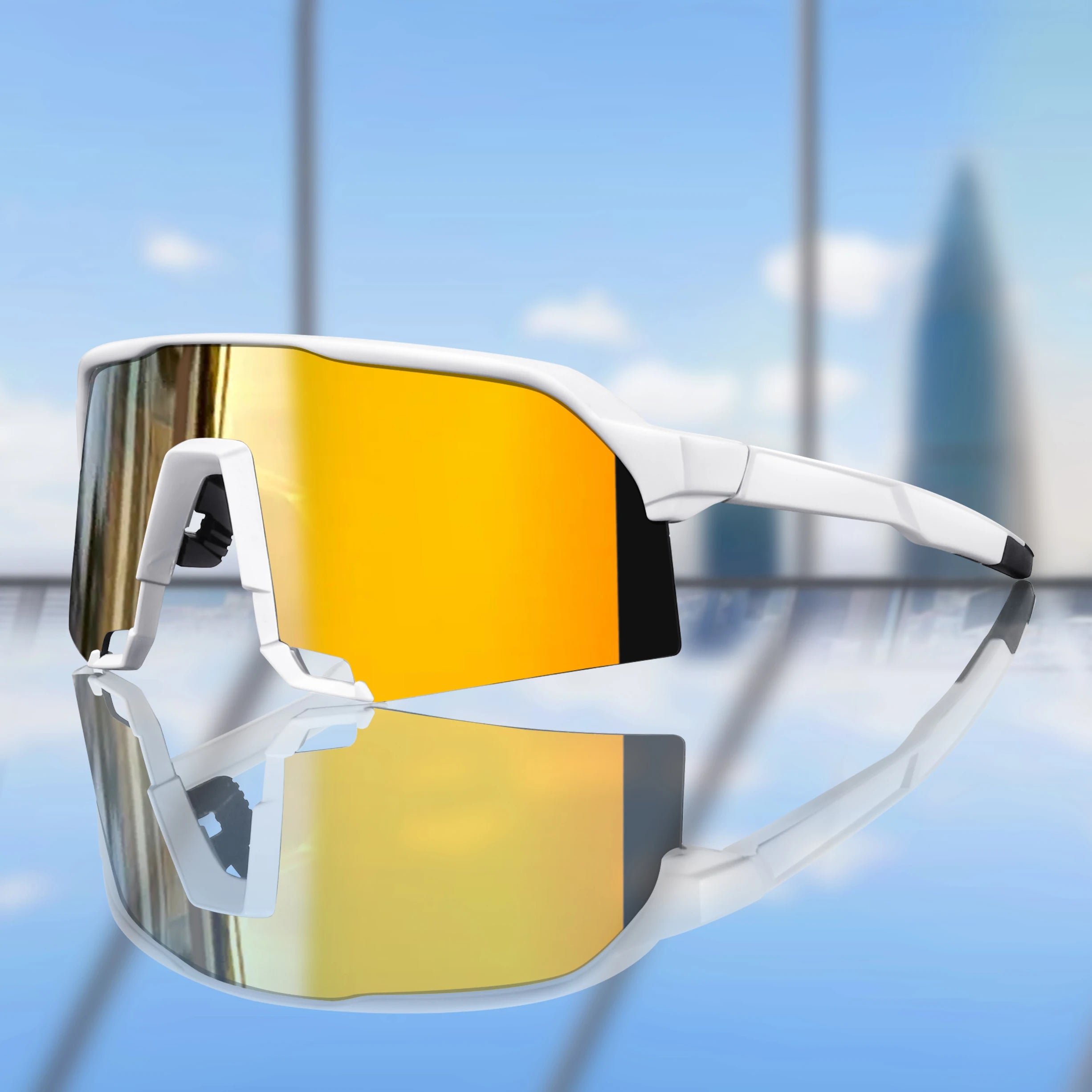 Brand 100 Cycling Sunglasses for Men and Women UV400 Protection 5 colors Big Frame Running Fishing Sports Eyewear