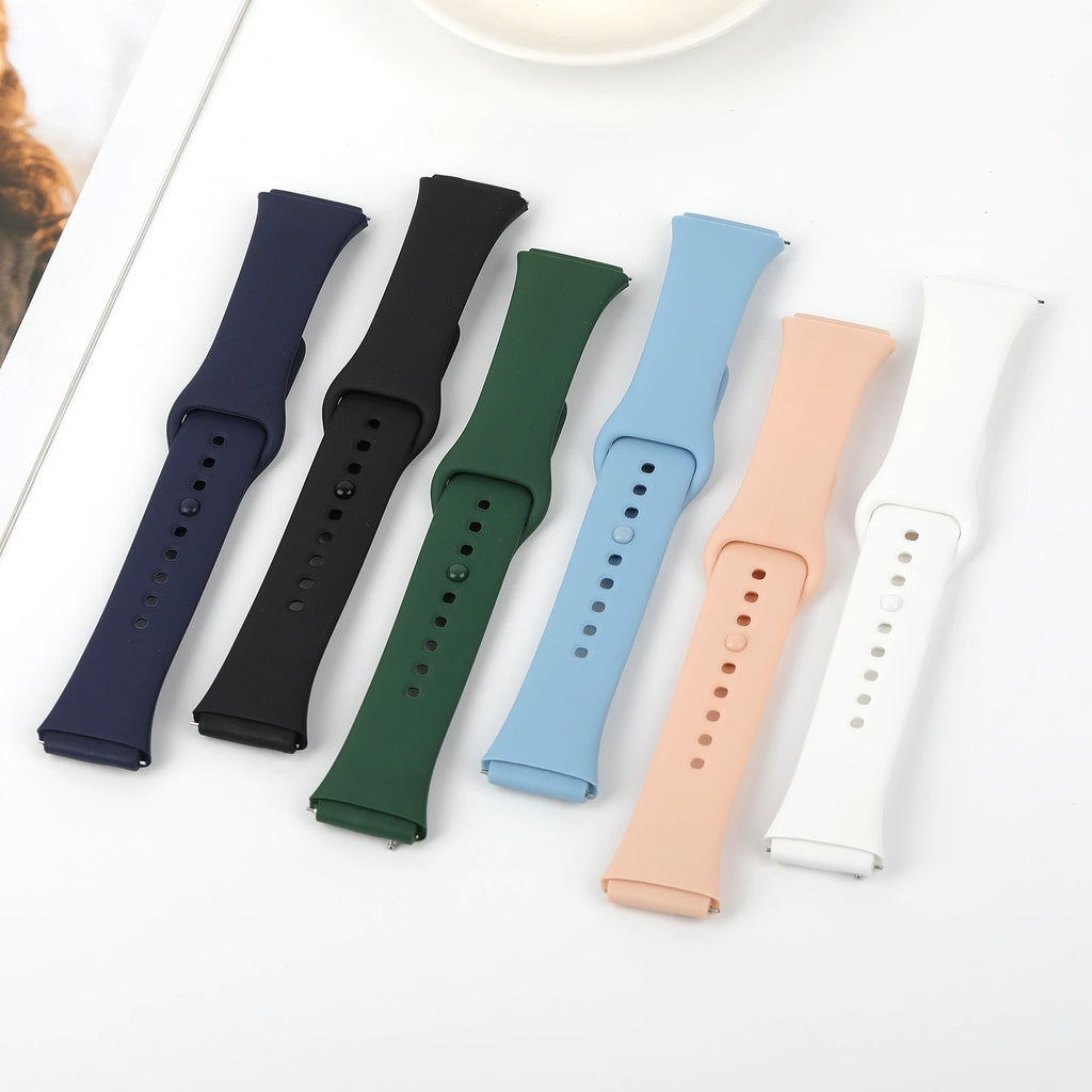Pulseira de Silicone Esportiva Respirável para Xiaomi Redmi Watch 3 Active 3 Lite, Acessório de Reposição Smartwatch Wrist Strap