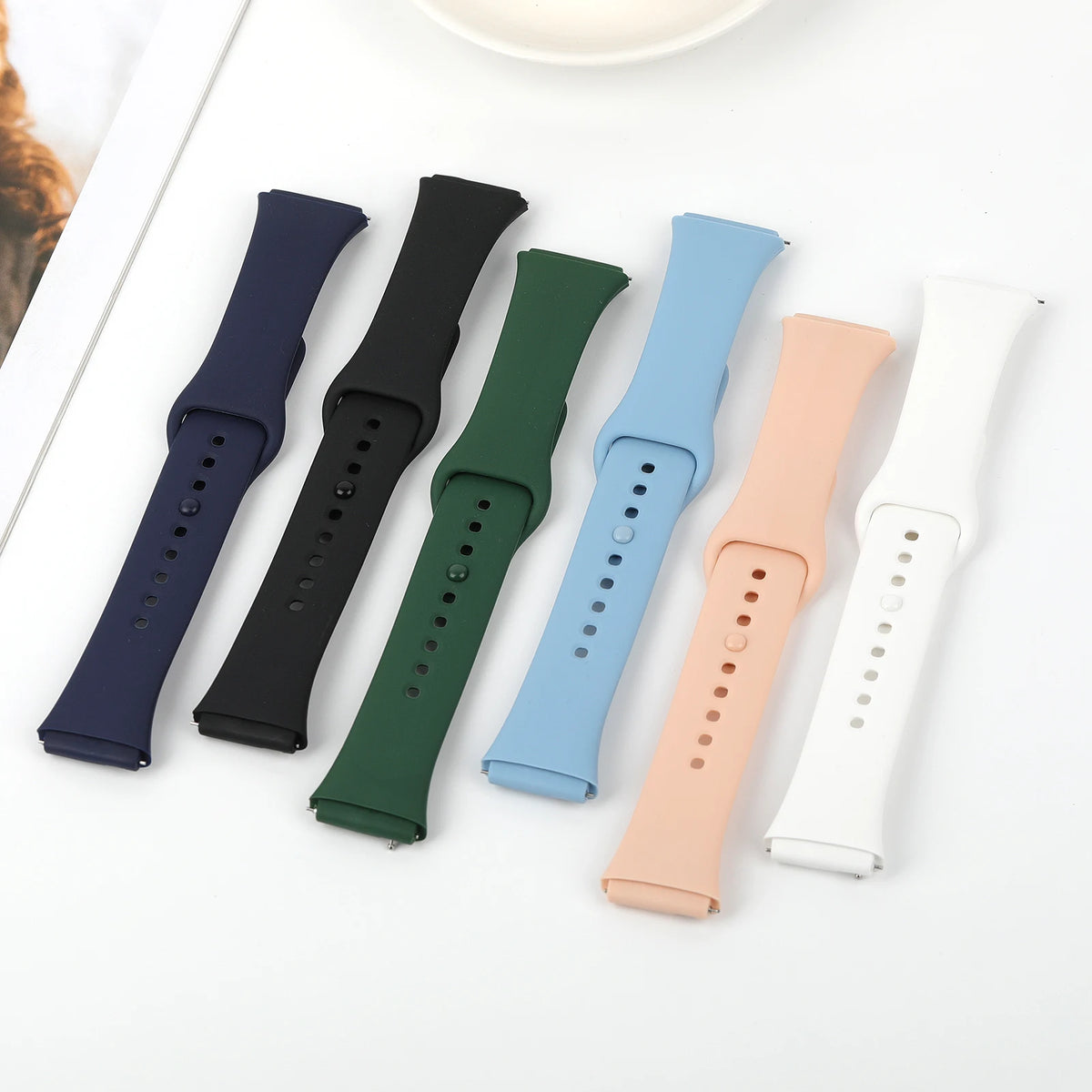 Pulseira de Silicone Esportiva Respirável para Xiaomi Redmi Watch 3 Active 3 Lite, Acessório de Reposição Smartwatch Wrist Strap