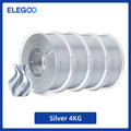 ELEGOO Silk PLA Filament 1.75mm 1KG,3D Printer Filament 1kg Gold Silver Fits for Most FDM 3D Printers