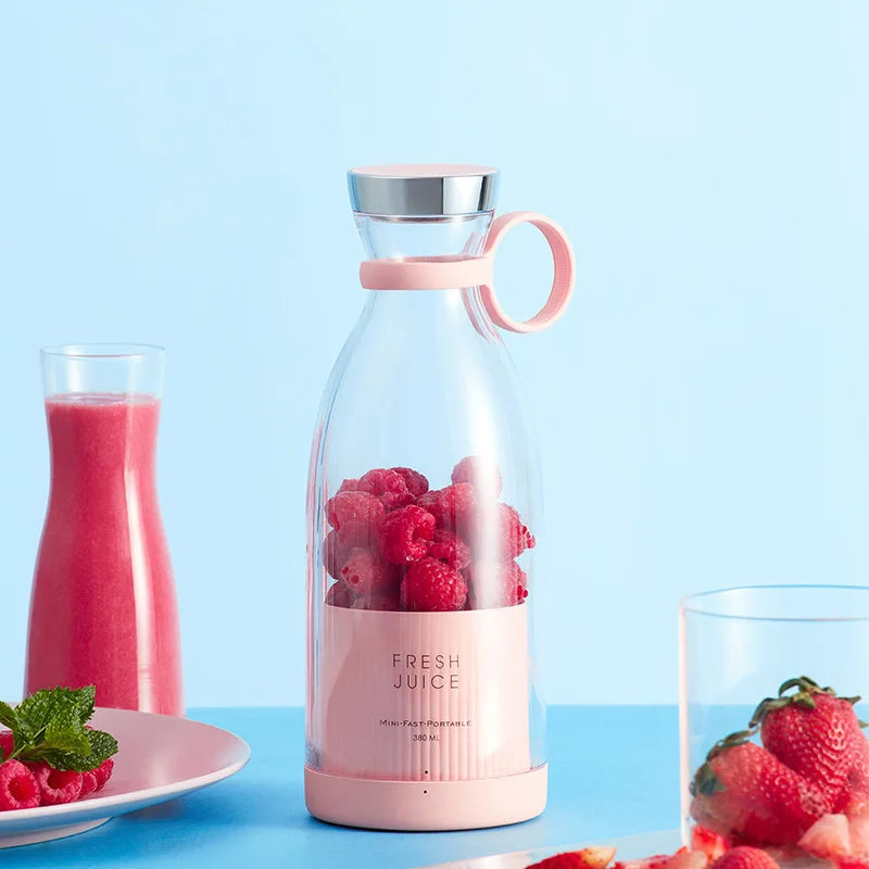 Juicer Cup Portable Rechargeable Electric Blender Mini Fruit Vegetable Smoothie Maker Multifunctional Household Travel Drinkware