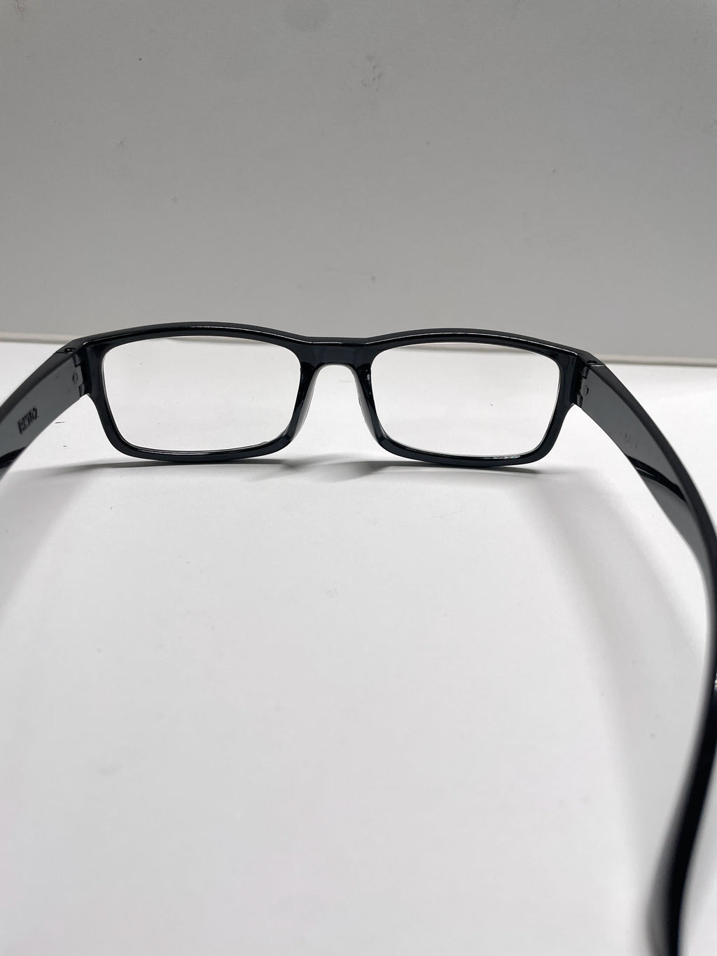 Auto Focus Reading Glasses Black Frame Clear Lens Rectangular PC Material Unisex Men Women for Indoor Home Use