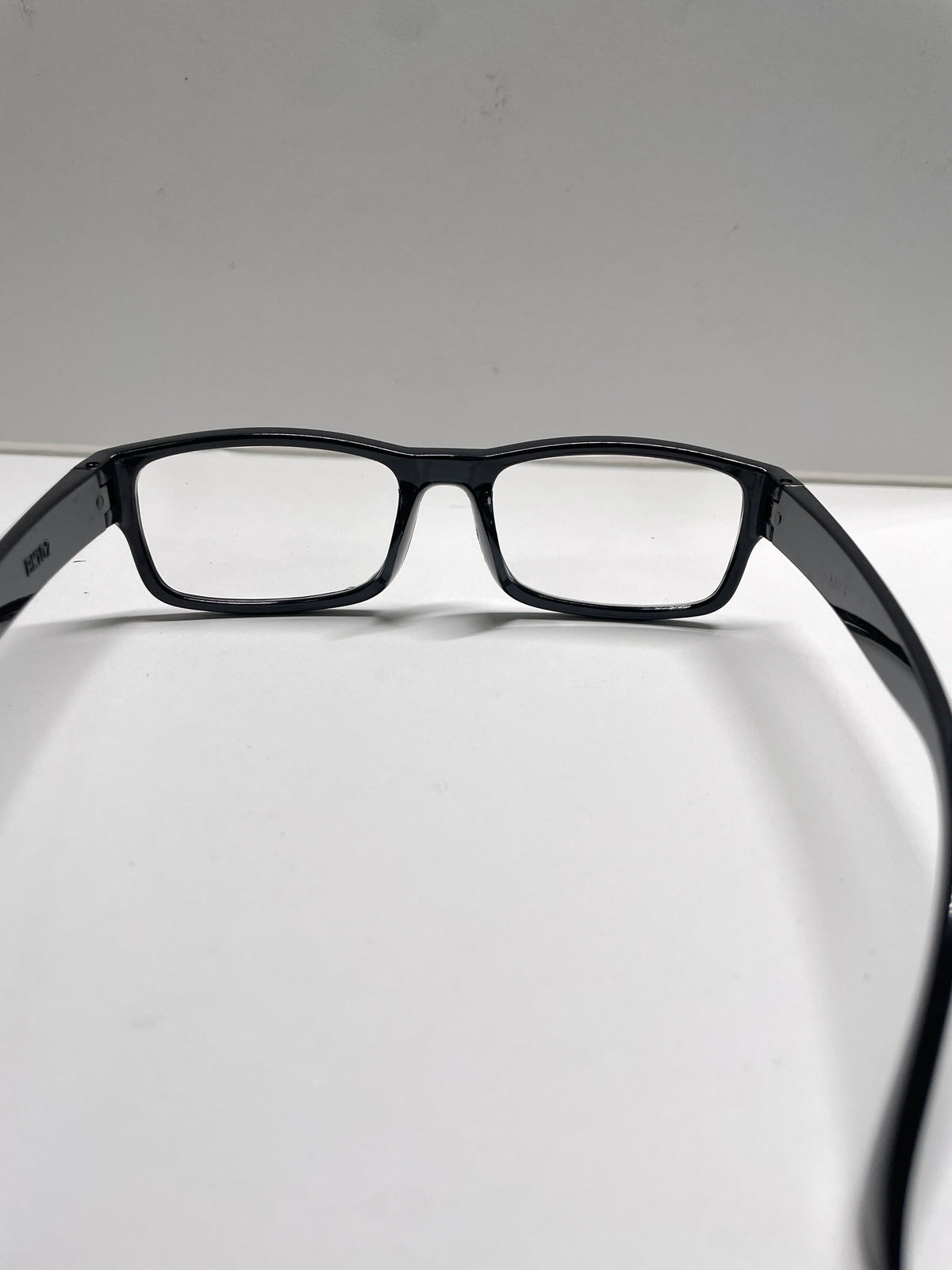 Auto Focus Reading Glasses Black Frame Clear Lens Rectangular PC Material Unisex Men Women for Indoor Home Use
