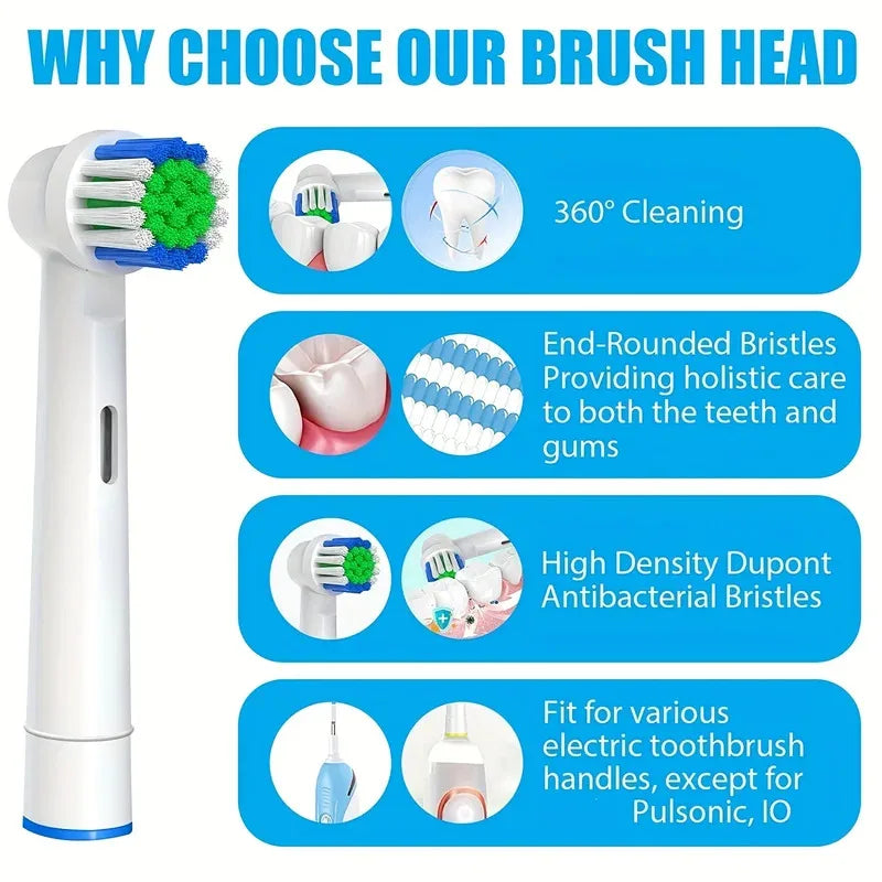 4/12/20 Pcs Replacement Toothbrush Heads Compatible with Oral-B Braun Professional Electric Toothbrush Heads Brush Heads