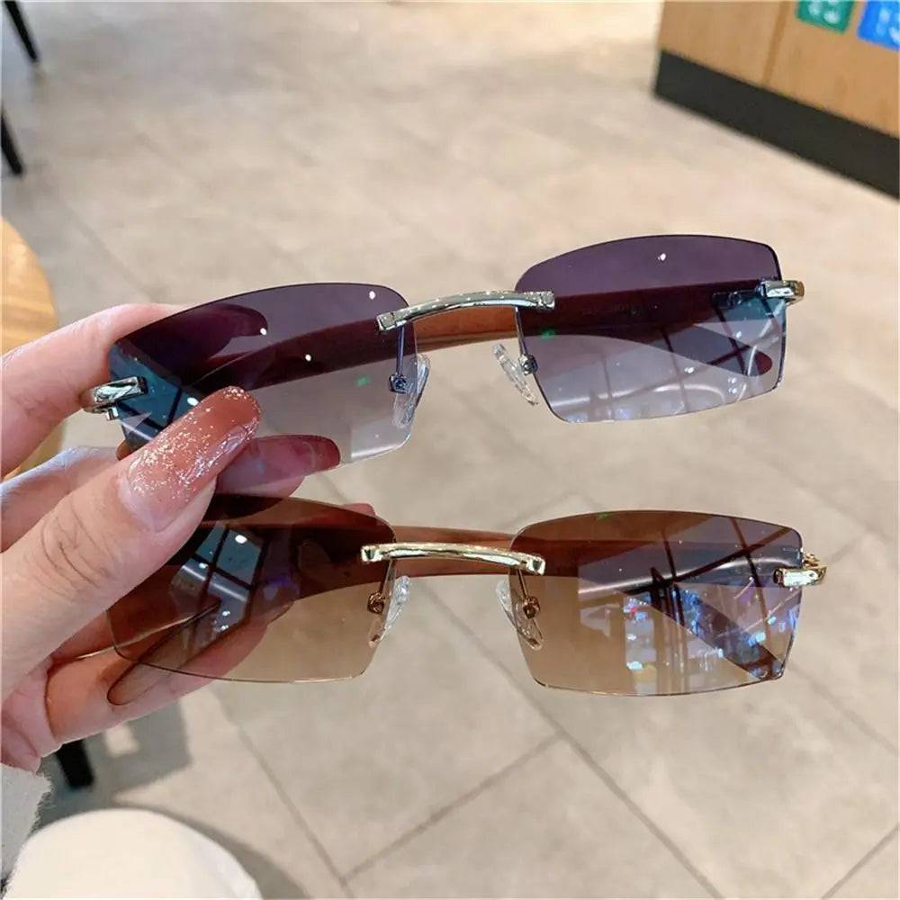 Tangueu Selection - Lunettes de Soleil Rectangle Style Punk et Tendance