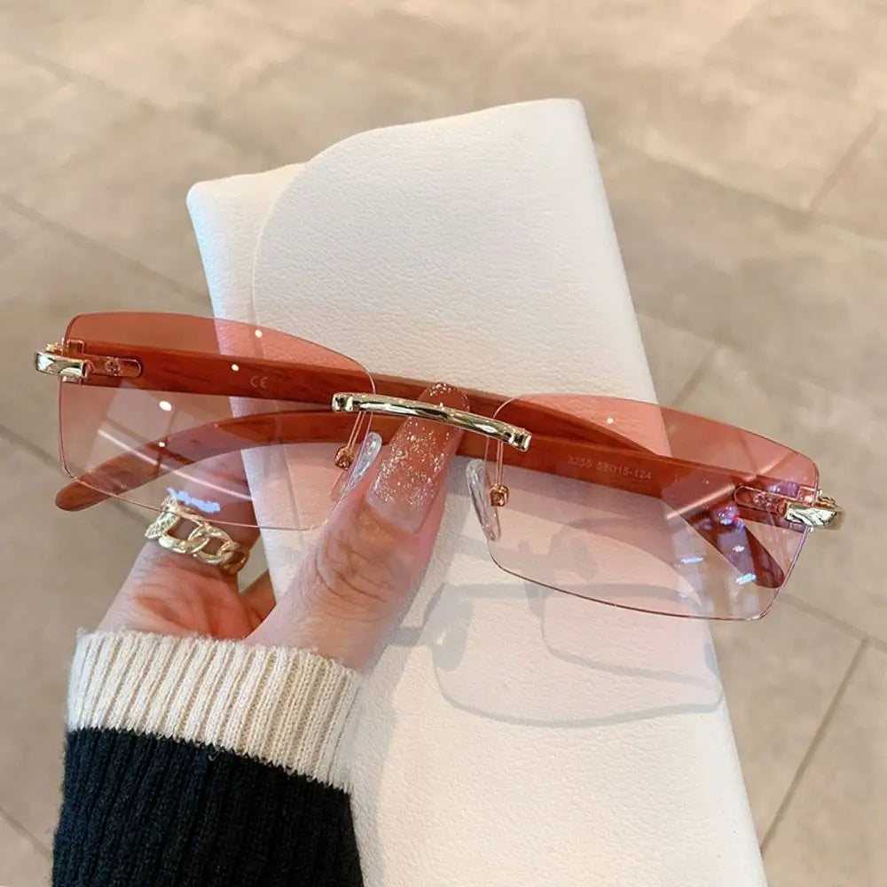 Tangueu Selection - Lunettes de Soleil Rectangle Style Punk et Tendance