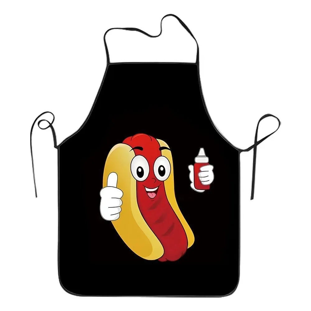 Personalized BBQ Apron, Funny Design, Stain-Resistant Kitchen Home Apron