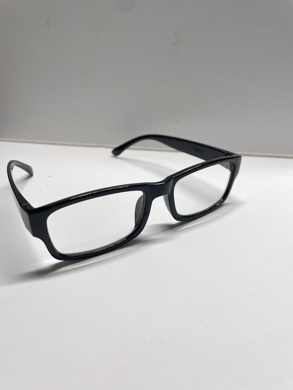 Auto Focus Reading Glasses Black Frame Clear Lens Rectangular PC Material Unisex Men Women for Indoor Home Use
