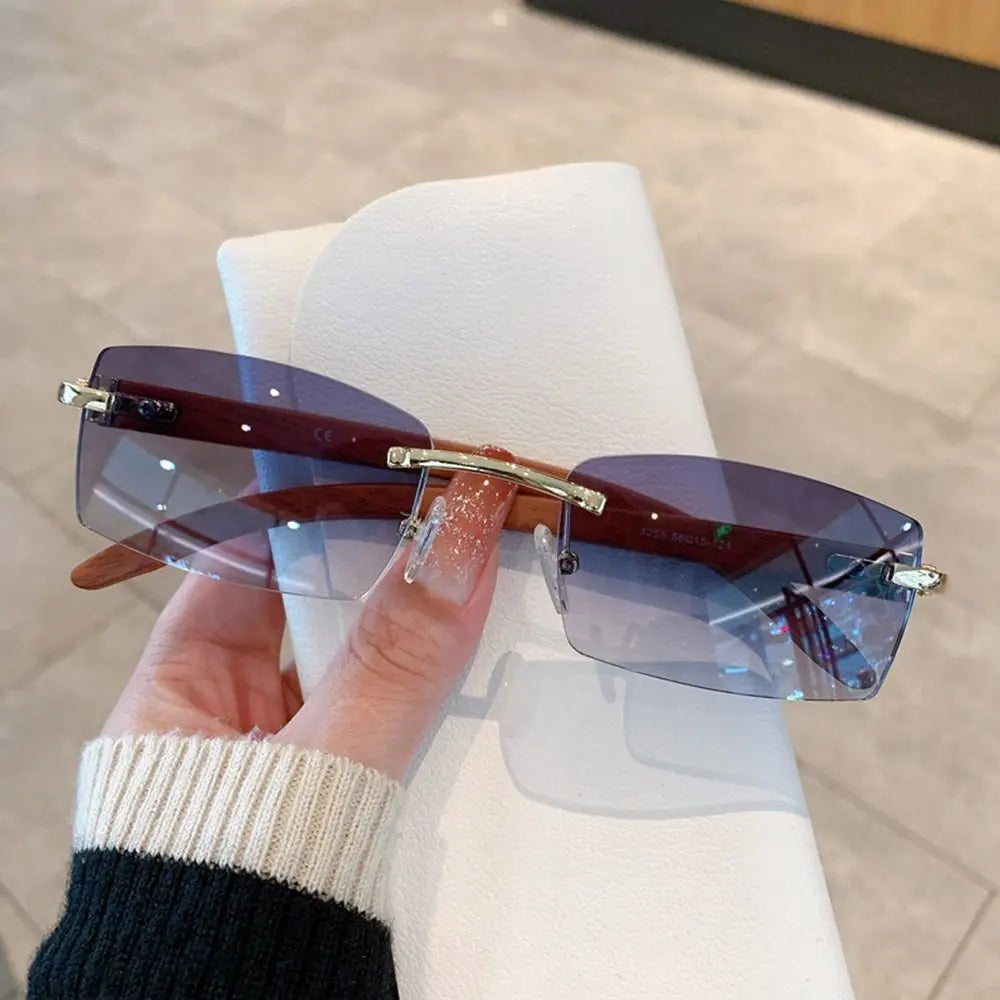 Tangueu Selection - Lunettes de Soleil Rectangle Style Punk et Tendance