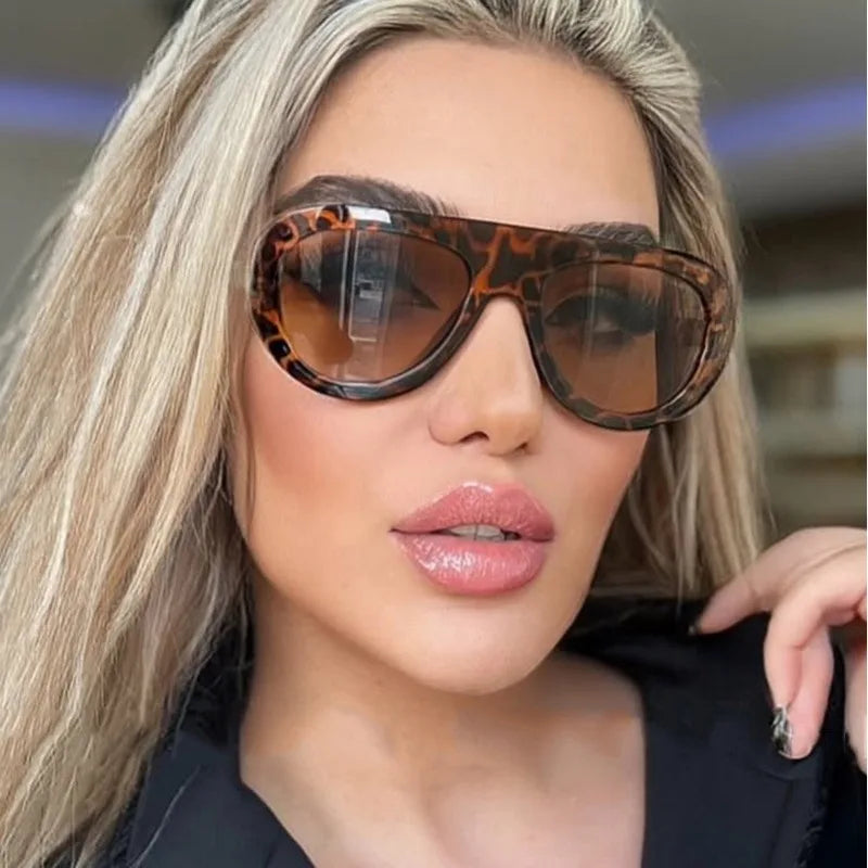 Fashion Oversized Hip Hop Sunglasses Men Women Shades Brand Designer  Glasses Trend Male Punk Eyewear Female UV400