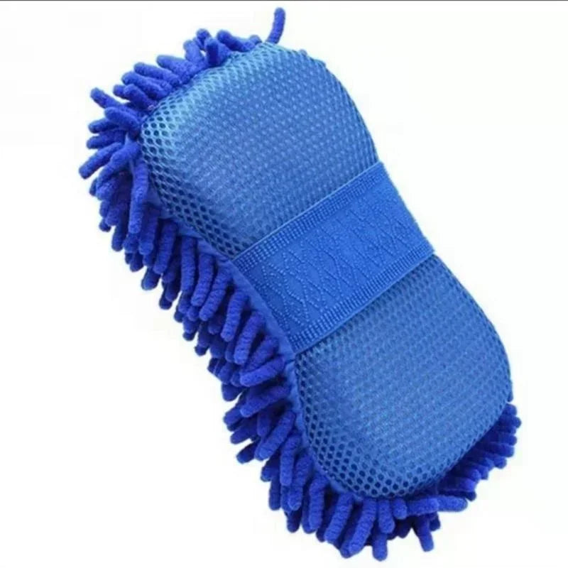 1Pc Car Wash Microfiber Chenille Car Wash Sponge Care Washing Brush Pad Washing Towel Auto Gloves Styling Accessories Gadget