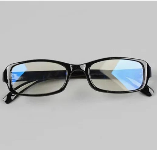 Auto Focus Reading Glasses Black Frame Clear Lens Rectangular PC Material Unisex Men Women for Indoor Home Use