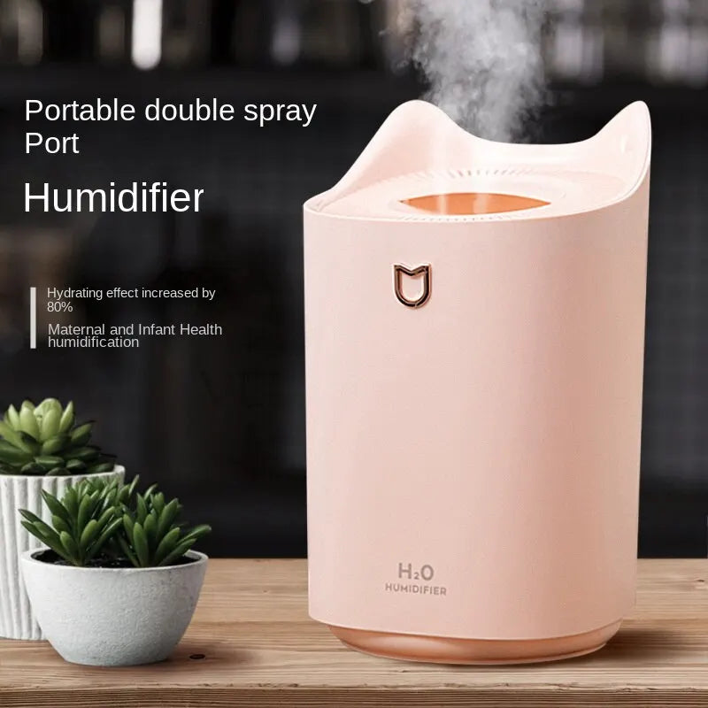 3L Large Capacity Dual Spray Ultrasonic Air Humidifier & Aroma Diffuser