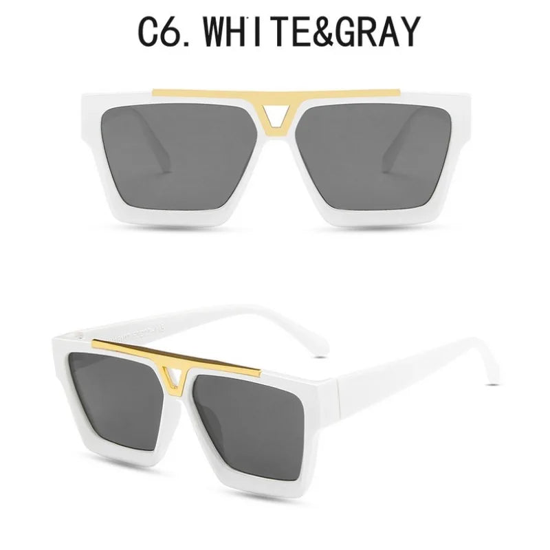Luxury Classic Square Sunglasses Men Outdoor Eyewear Oversized