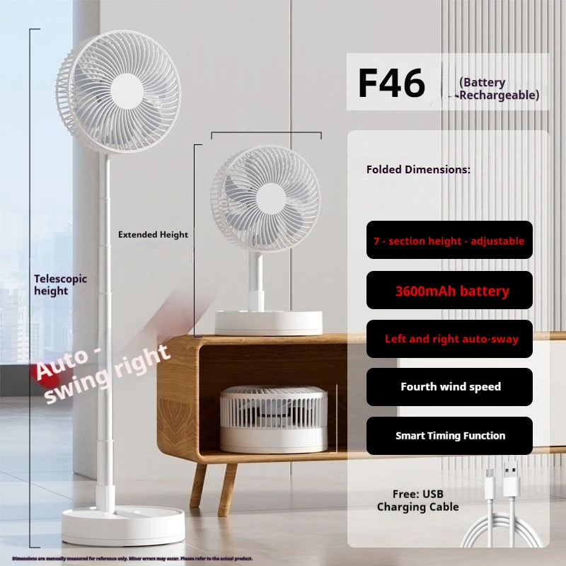 Mini Ventilateur Pliable et Portable avec USB.