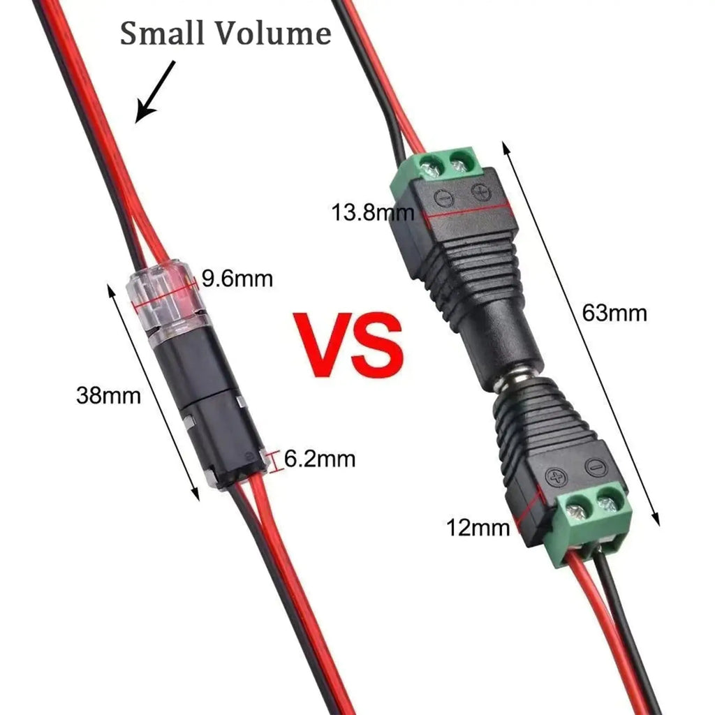 Electric Wire Connector Free Stripping Quick Cable Connectors Dual Line Interconnection Detachable Automotive Terminal Connector