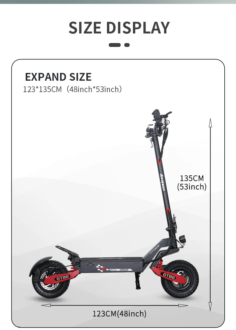 Arwibon GT06 Electric Scooter - 1200W