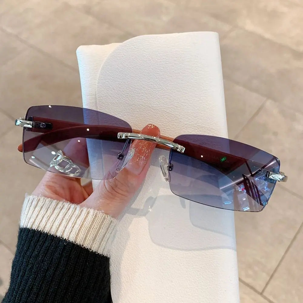 Tangueu Selection - Lunettes de Soleil Rectangle Style Punk et Tendance