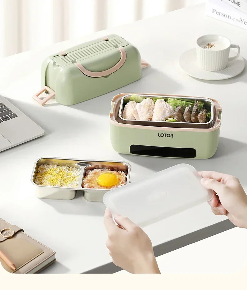 Electric Lunch Box. Plug-in for Heating and Heat Preservation. New Style Office Hot Rice Tool for Office Workers.