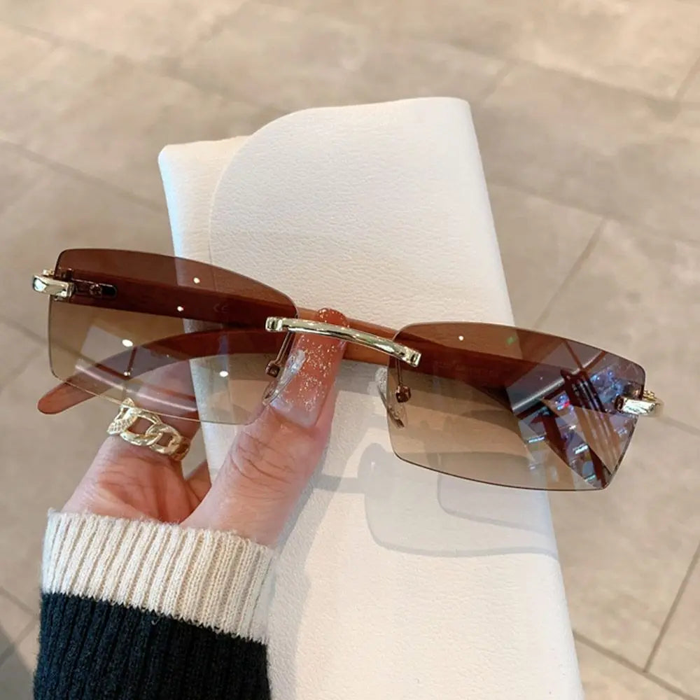 Tangueu Selection - Lunettes de Soleil Rectangle Style Punk et Tendance