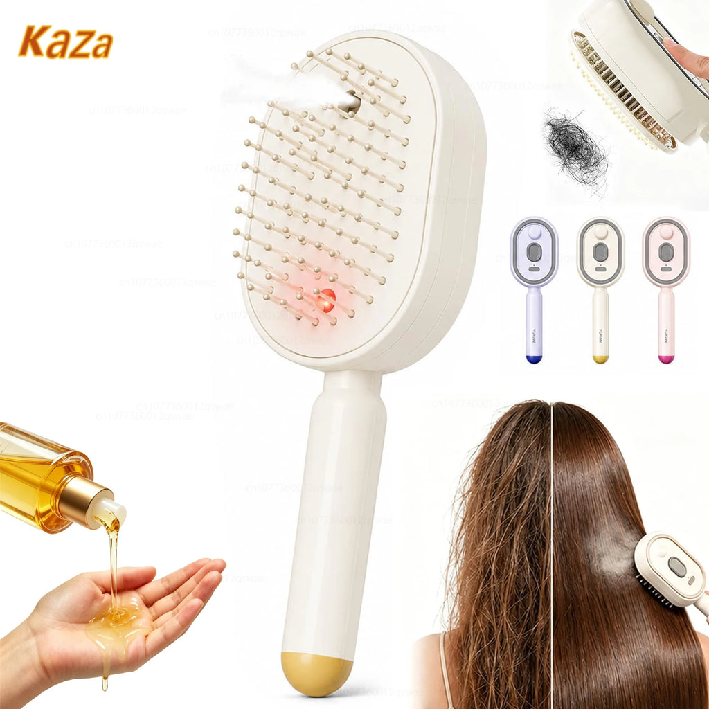 Brosse Démêlante & Spray Vapeur 3-en-1