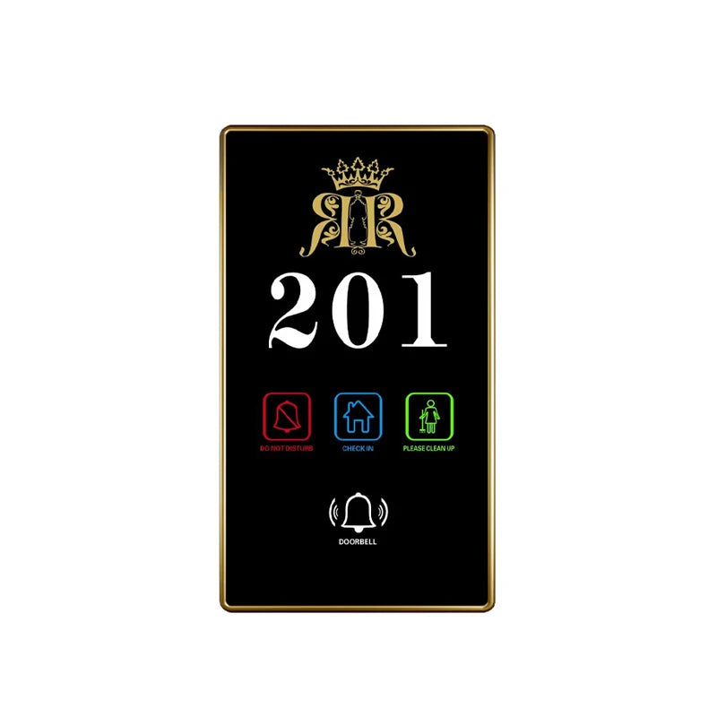 Hotel Electronic Door Plate—LED Room Number and Status Indicator.