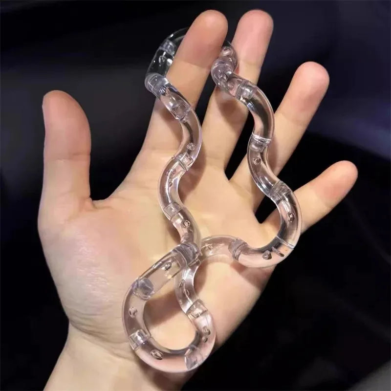 Transformable Knot Stress Relief Toy Rainbow Twisting Rope for Adults and Students, Boredom Busting Gadget for Class and Office, Portable Anti-Anxiety Stress-Relief Fidget Toy