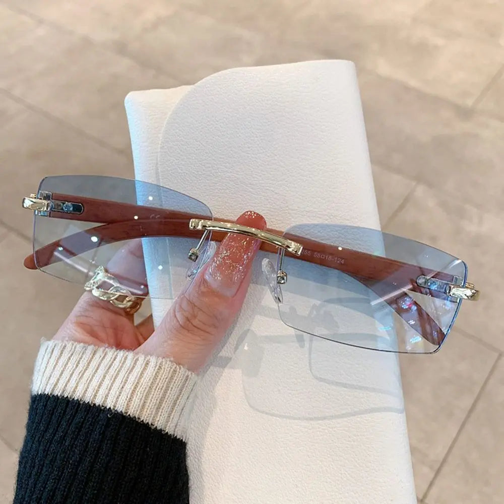 Tangueu Selection - Lunettes de Soleil Rectangle Style Punk et Tendance