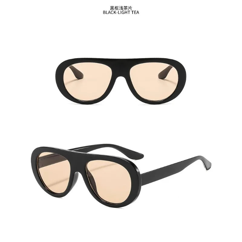 Fashion Oversized Hip Hop Sunglasses Men Women Shades Brand Designer  Glasses Trend Male Punk Eyewear Female UV400