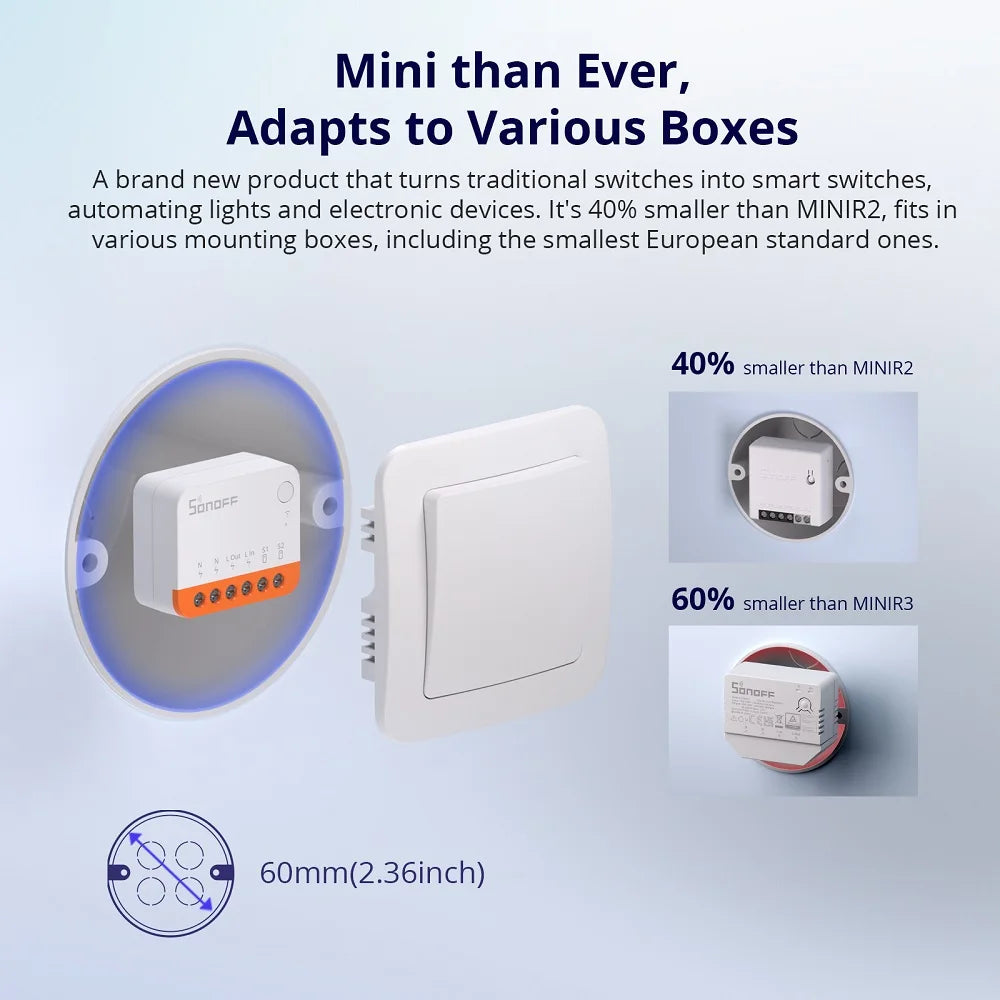 Interrupteur Connecté WiFi Sonoff Mini R4