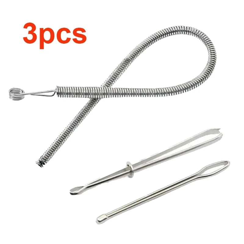 Bendable Spring Drawstring Threader, Flexible Metal Elastic Band Rope Threading Tool, for Sweatpants Hoodies, Sewing Accessories