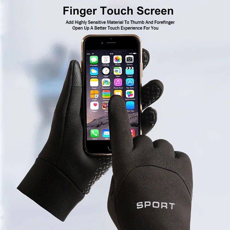 2026 New Model Winter Warm Gloves Touch Screen Windproof Cold-proof Cycling Gloves, Men's Women's Running, Hiking Skiing Gloves