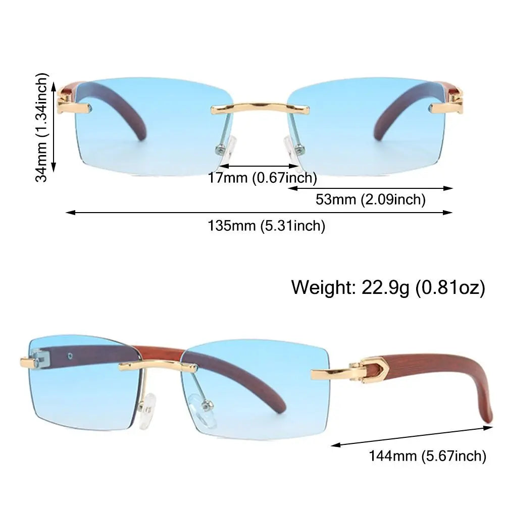 Tangueu Selection - Lunettes de Soleil Rectangle Style Punk et Tendance