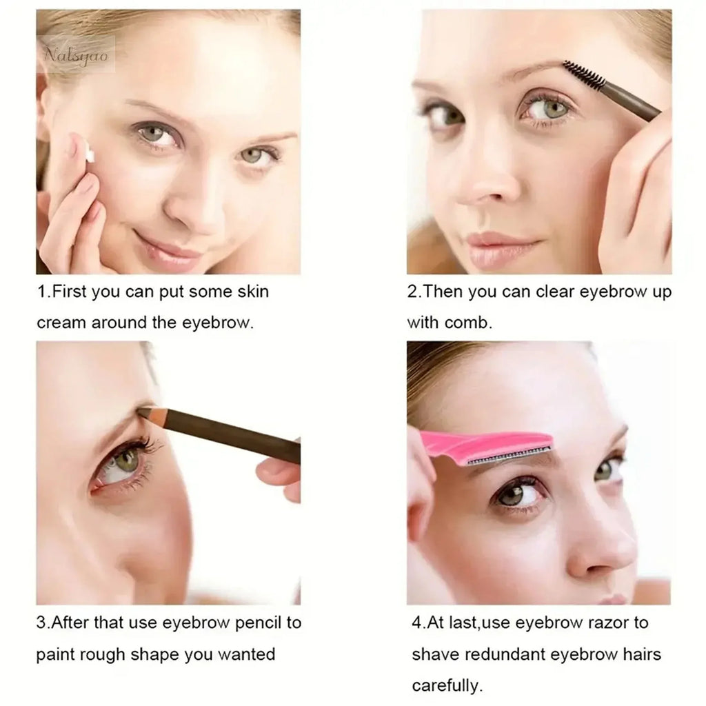 Wholesale 5/10/30/40pcs Trimmer for Women Eyebrow Men Shaver Hair Face Protective Cover Safe Rap
