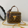 2025 Simple Chain Girls Cosmetic Bag Printing Ladies Fashion Crossbody Small Square Bag Vintage Girls Shoulder Bag Handbags
